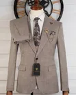 Premium Carlos Cardini Full Grey 3-Piece Men's Suit - 2