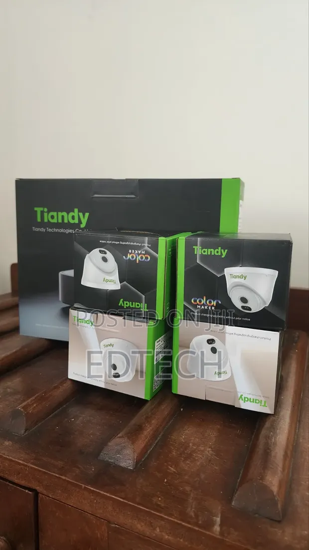 Tiandy 2MP Color Maker CCTV Camera Package (4 Cameras, 8-Channel NVR) - 1