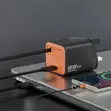 Chaja ya Porodo Tezpatro 30W GaN na Kebo ya USB-C inayorudishwa - 2