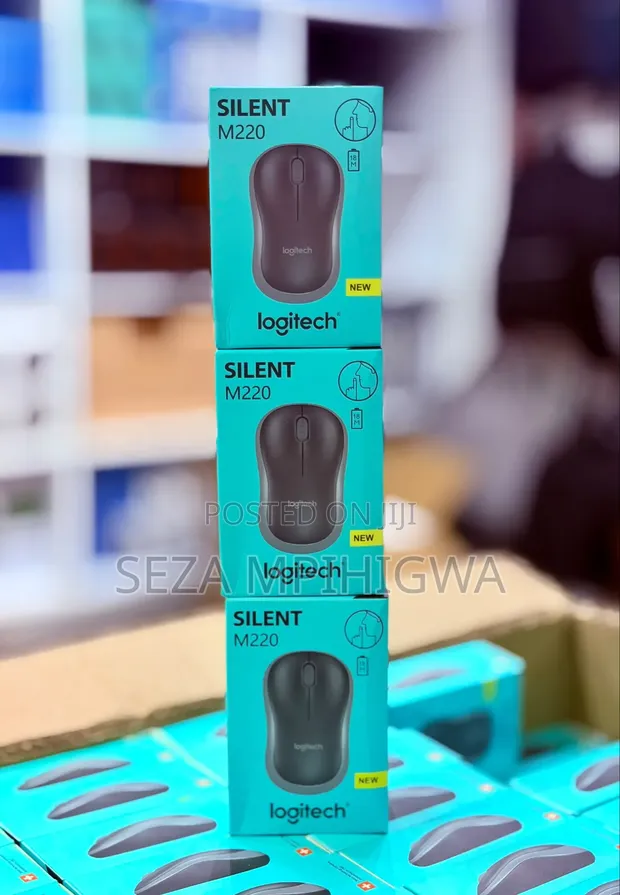 Logitech M220 Silent Wireless Mouse - Black - 1