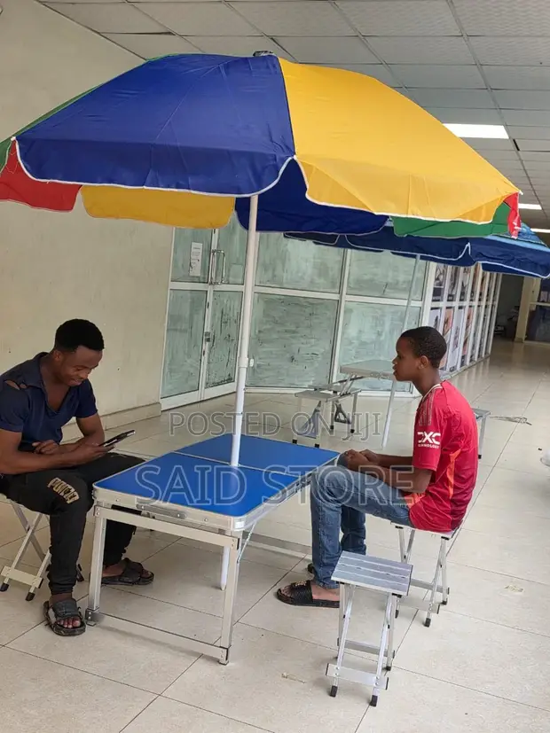 Outdoor Folding Table and Chair Set - Aluminium Alloy - 1