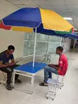 Outdoor Folding Table and Chair Set - Aluminium Alloy - 1