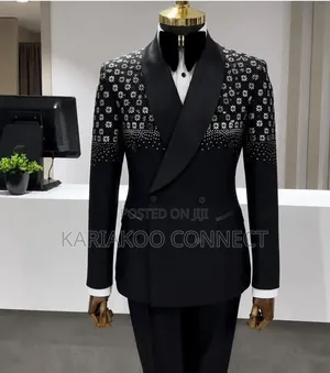 Men's Black Wedding Suit