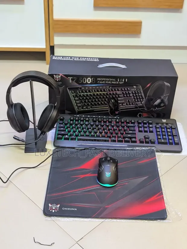 Onikuma Tz5008 5-in-1 Gaming Combo - 1