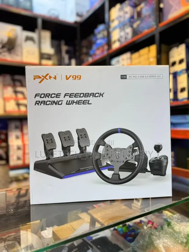 PXN V99 Force Feedback Racing Wheel - 1