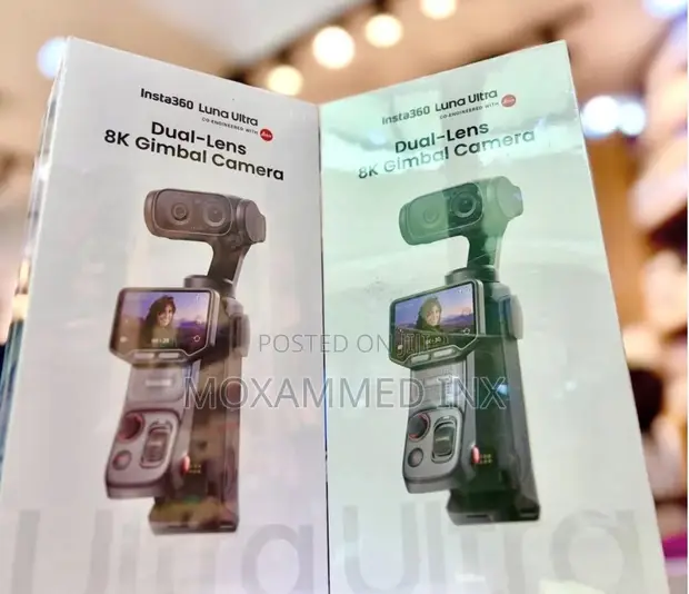 Insta360 Luna Ultra Kamera ya Gimbal ya Lensi Mbili 8K - 1