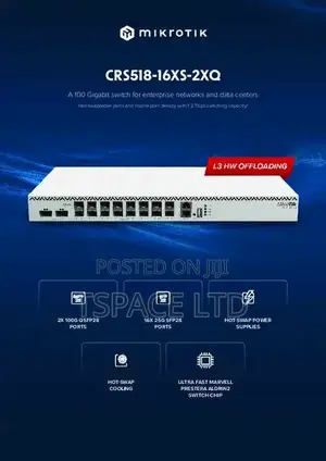 MikroTik CRS518-16XS-2XQ-RM Cloud Router Switch