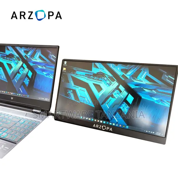 Arzopa 15.6 Inch Portable Dual Screen Monitor - 1