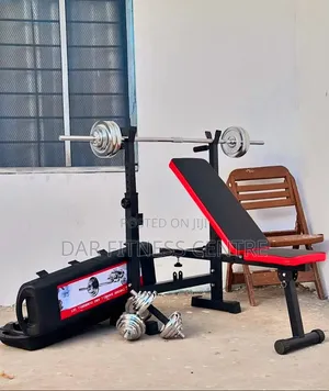 A&W Weight Bench with 50kg Weight Set