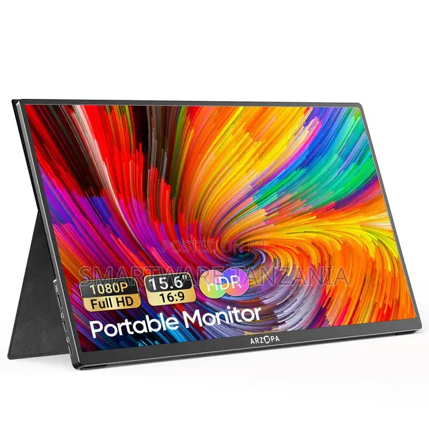 Arzopa 15.6 Inch Portable Monitor - Full HD 1080p HDR - 1