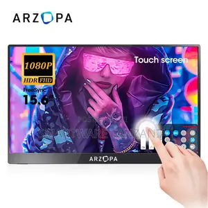 Arzopa 15.6-Inch Touch Screen Monitor 1080p HDR FHD