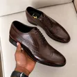 Viatu vya Ngozi vya De'rossi vya Wanaume aina ya Moccasins - 3