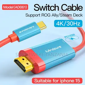 Mindpure Switch Cable for ROG Ally & Steam Deck (4K@30Hz, PD100W)