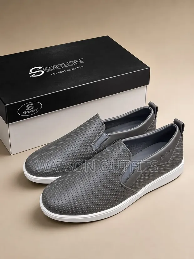 Men's Saxon Casual Leather Shoes - Brand New - 1
