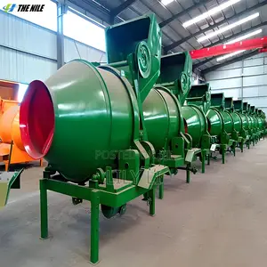 Efficient Concrete Mixer with Cast Iron Gears