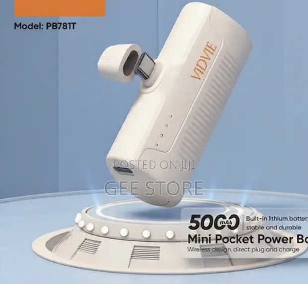 Vidvie PB781T 5000mAh Power Bank Ndogo ya Mfukoni - 1