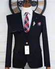 Suti Nyeusi ya Vipande 3 Slim-Fit ya MARCELINO - 2