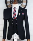 Suti Nyeusi ya Vipande 3 Slim-Fit ya MARCELINO - 4
