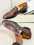 Clarks Brown Leather Moccasins - Men's Size 40-45 - 4