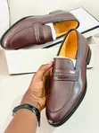 Clarks Brown Leather Moccasins - Men's Size 40-45 - 5