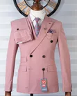 DARO Premium Dusty Pink Double-Breasted Slim-Fit Suit - 3