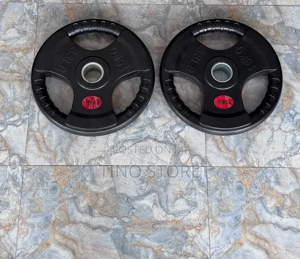 Life Fitness Heavy Duty Olympic Weight Plates (15kg/33lb) - 1