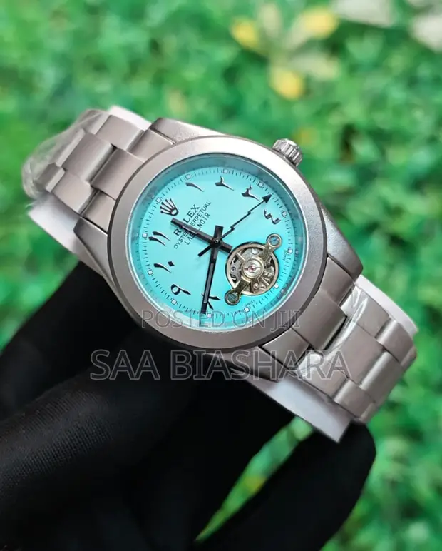 Rolex Labernoir Arabic Automatic Watch - Silver & Blue - 1