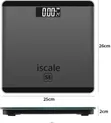 Healthy Digital Body Weight Scale 180kg | Temp Display - 3