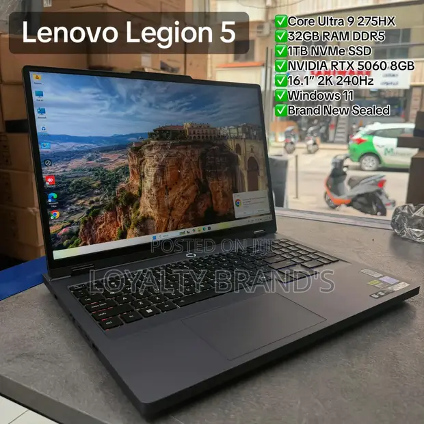 Laptop Mpya Lenovo Legion 5: Intel Core Ultra 9, 32GB RAM, 1TB SSD - 1