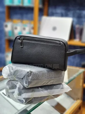 Genuine Leather Handbag with Zip Lock