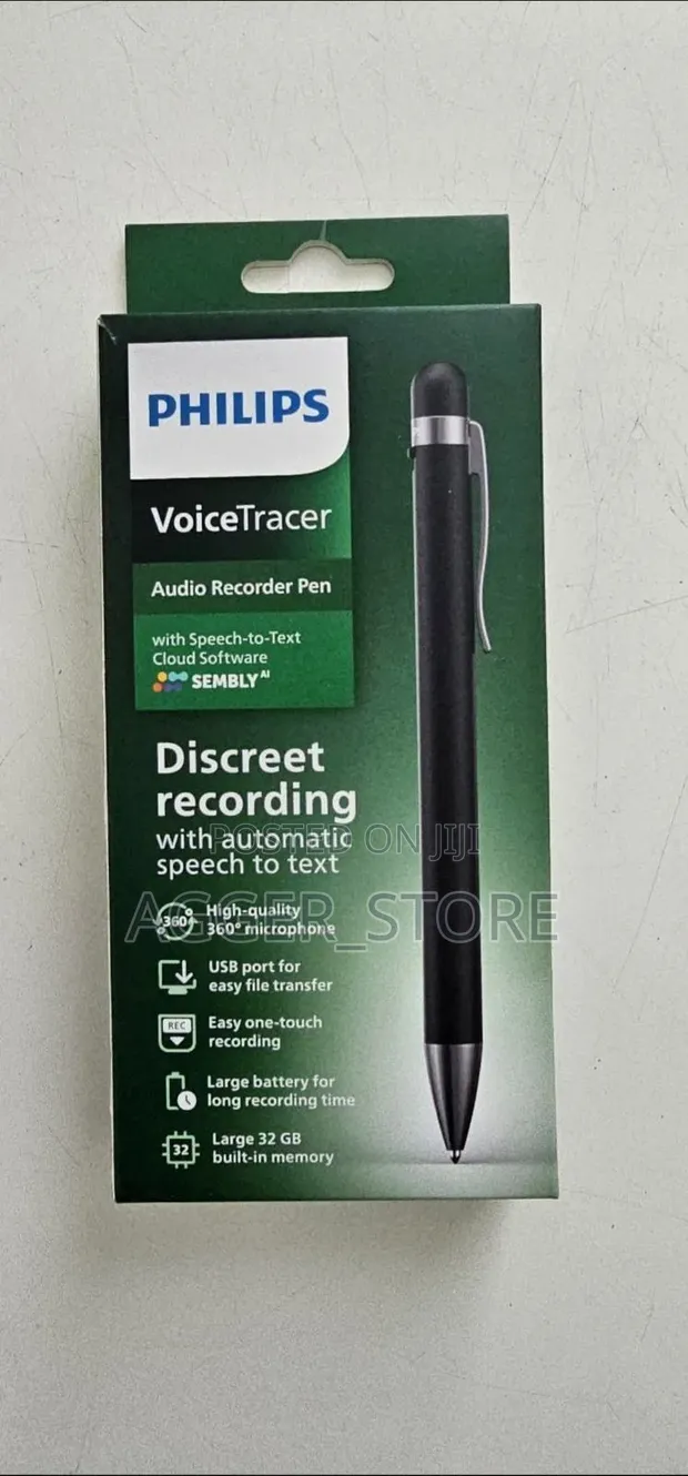 Philips VoiceTracer DVT1600 Rekoda Sauti ya Kalamu - 1