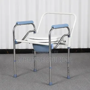 Adjustable Stainless Steel Commode Chair