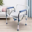 Adjustable Stainless Steel Commode Chair - 2