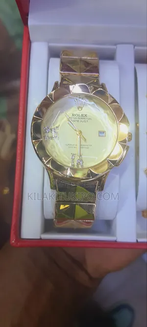Rolex 5-in-1 Jewelry Set: Watch, Necklace, Ring, Earrings, Bracelet