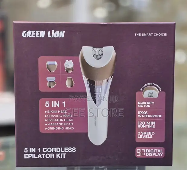 Greenlion 5-in-1 Cordless Epilator Kit - 1