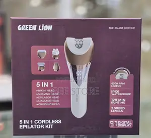Greenlion 5-in-1 Cordless Epilator Kit