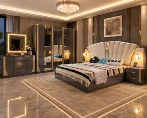Bedroom Set: Bed, Dressing Table & Wardrobe