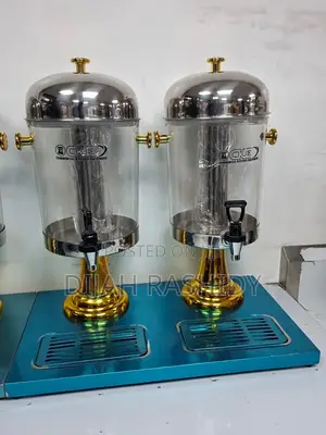 Juice Dispenser Tank - Silver & Gold
