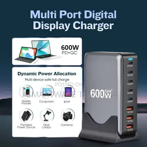 600W Multi Port Digital Charger