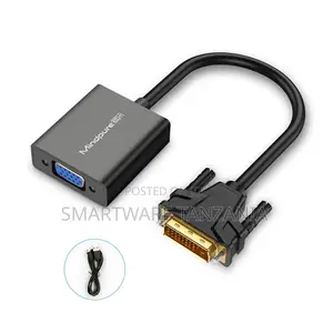 High-Quality DVI to VGA Adapter with USB Power