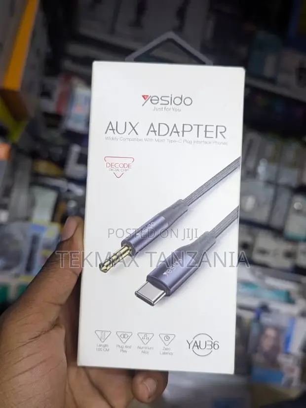 Adapta ya USB-C kwenda 3.5mm Aux kwa Simu na Kompyuta - 1