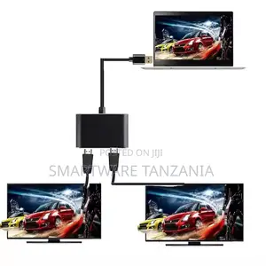 Dual HDMI Splitter Cable - Connect 2 TVs to 1 Laptop