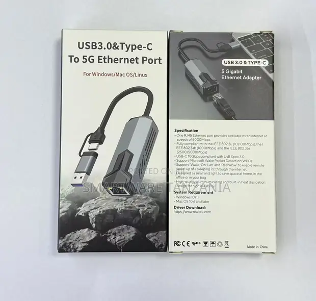 5G USB 3.0 & Type-C Ethernet Adapter - 1
