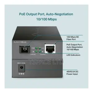 TP-Link TL-FC111PB-20 Fast Ethernet PoE Media Converter