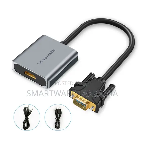 HDMI to VGA Adapter with Audio Support - 1