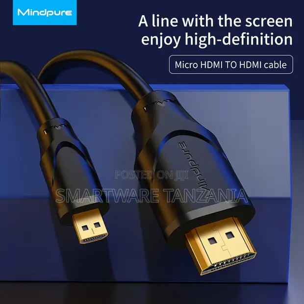 Mindpure Micro HDMI to HDMI Cable (2m) - 1