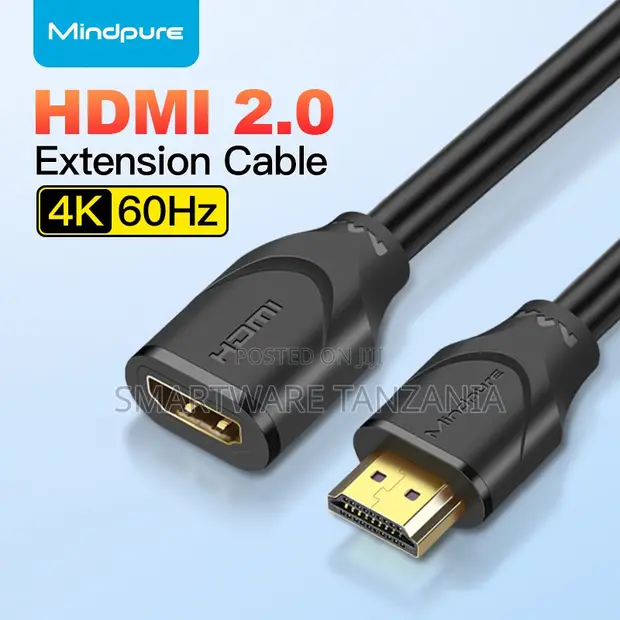 Mindpure HDMI 2.0 Cable Nyongeza Mwanaume kwenda Mwanamke, 18Gbps - 1