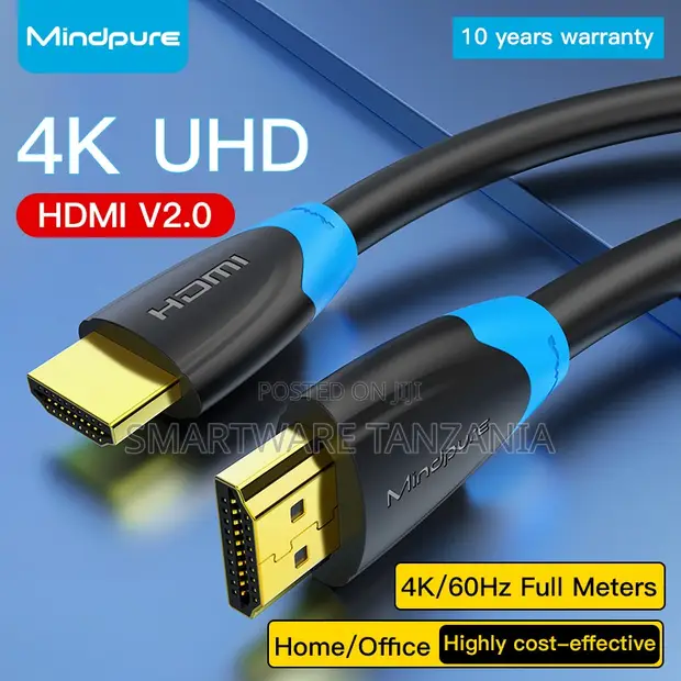 Mindpure HDMI to HDMI Cable ya Video 4K UHD - 1