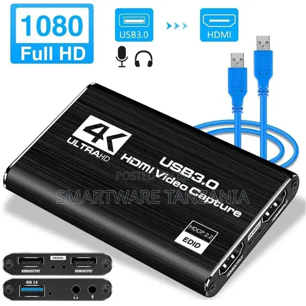 HDMI Video Capture Card USB 3.0 Live Game Recorder - 1