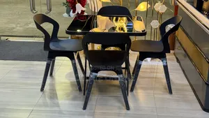 5-Piece Dining Set - Black & Grey